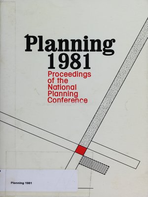 cover image of Planning 1981: Proceedings of the National Planning Conference